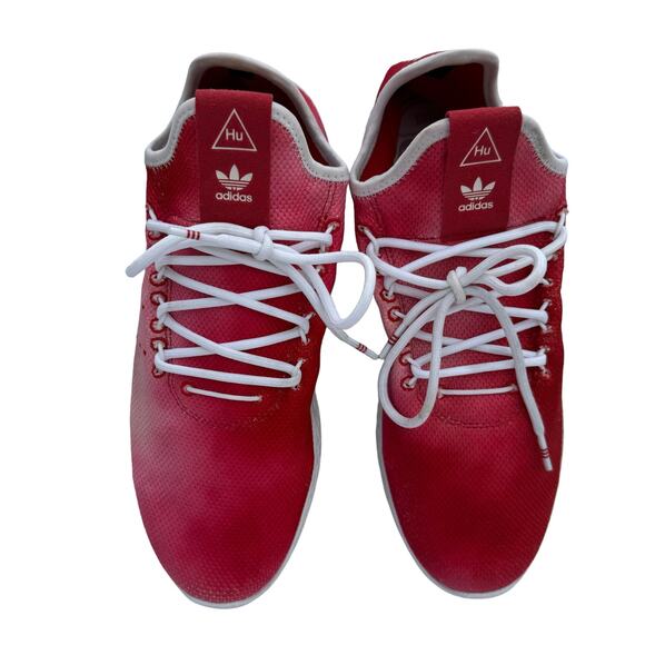 Adidas x Pharrell Williams Tennis Hu Holi Men\'s Scarlet Red Ombre Mesh Sneakers main image 9